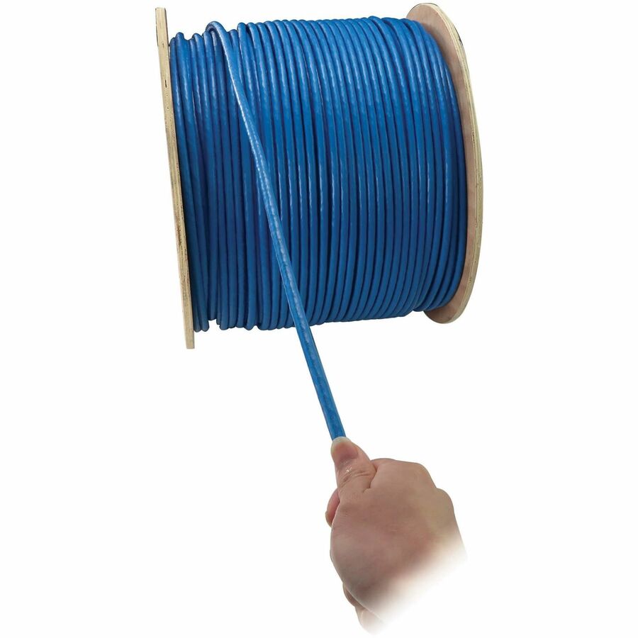 Tripp Lite Cat8 25G/40G Solid Core S/FTP Bulk Ethernet Cable, CMR Rated, Blue, 1000 ft.