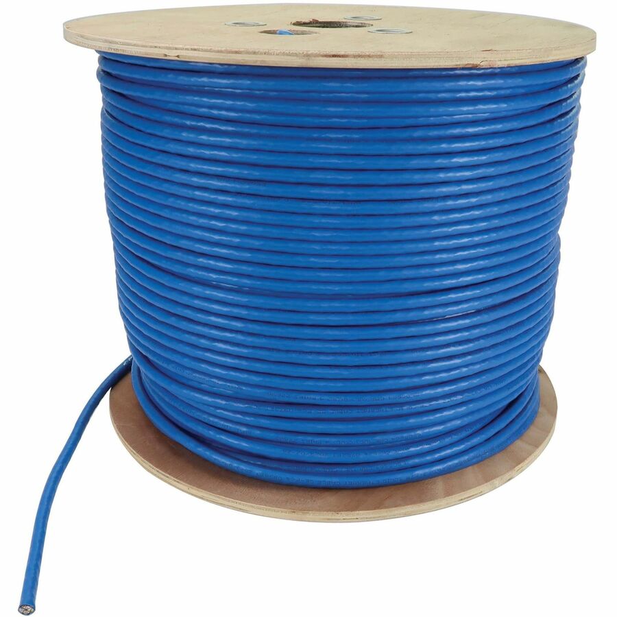 Tripp Lite Cat8 25G/40G Solid Core S/FTP Bulk Ethernet Cable, CMR Rated, Blue, 1000 ft.