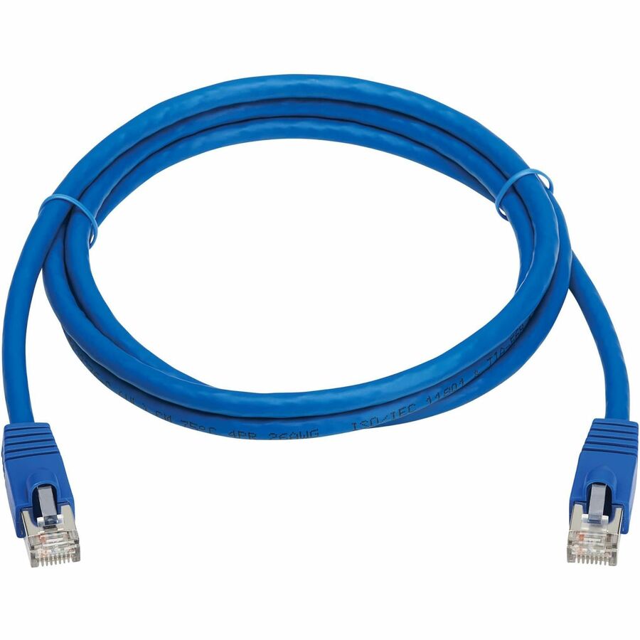 Tripp Lite Cat8 40G Snagless SSTP Ethernet Cable (RJ45 M/M), PoE, Blue, 6 ft. (1.8 m) - 6