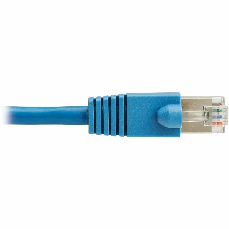 Tripp Lite Cat8 40G Snagless SSTP Ethernet Cable (RJ45 M/M), PoE, LSZH, Blue, 15 m (49.2