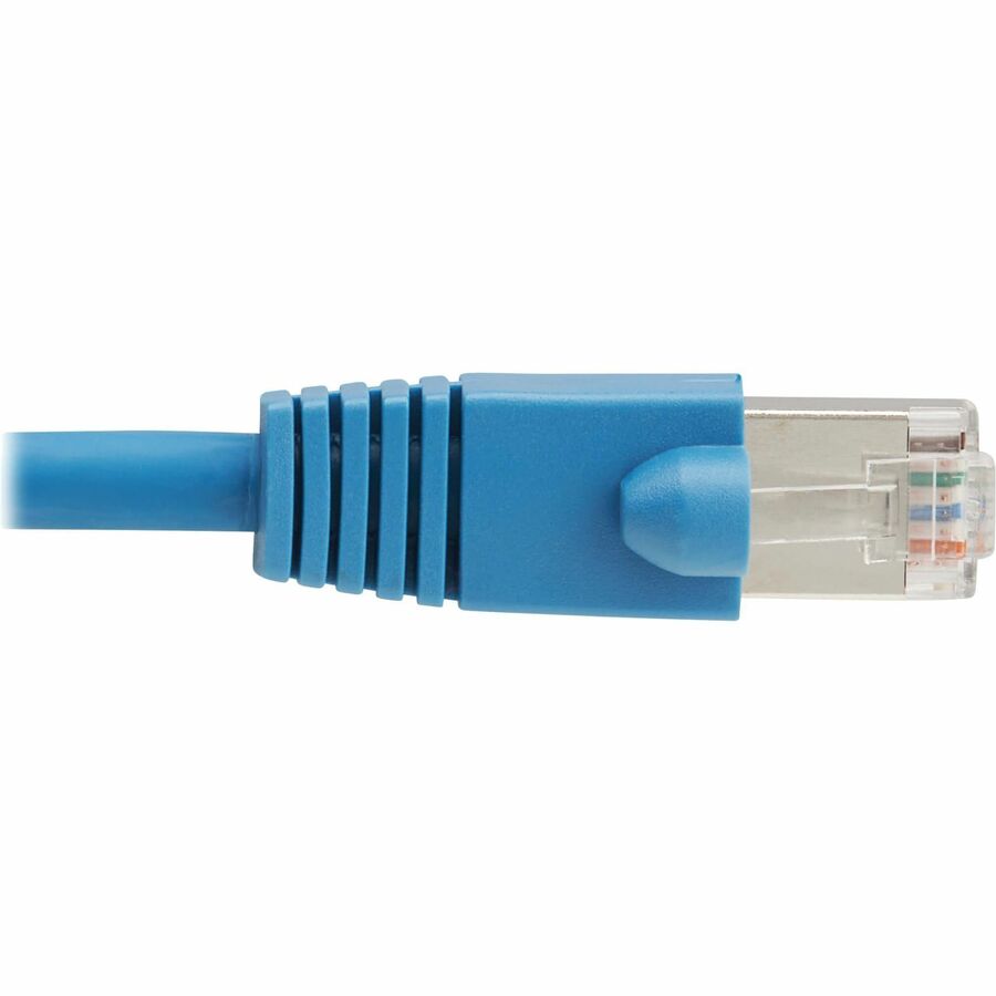 Tripp Lite Cat8 40G Snagless SSTP Ethernet Cable (RJ45 M/M), PoE, LSZH, Blue, 3 m (9.8