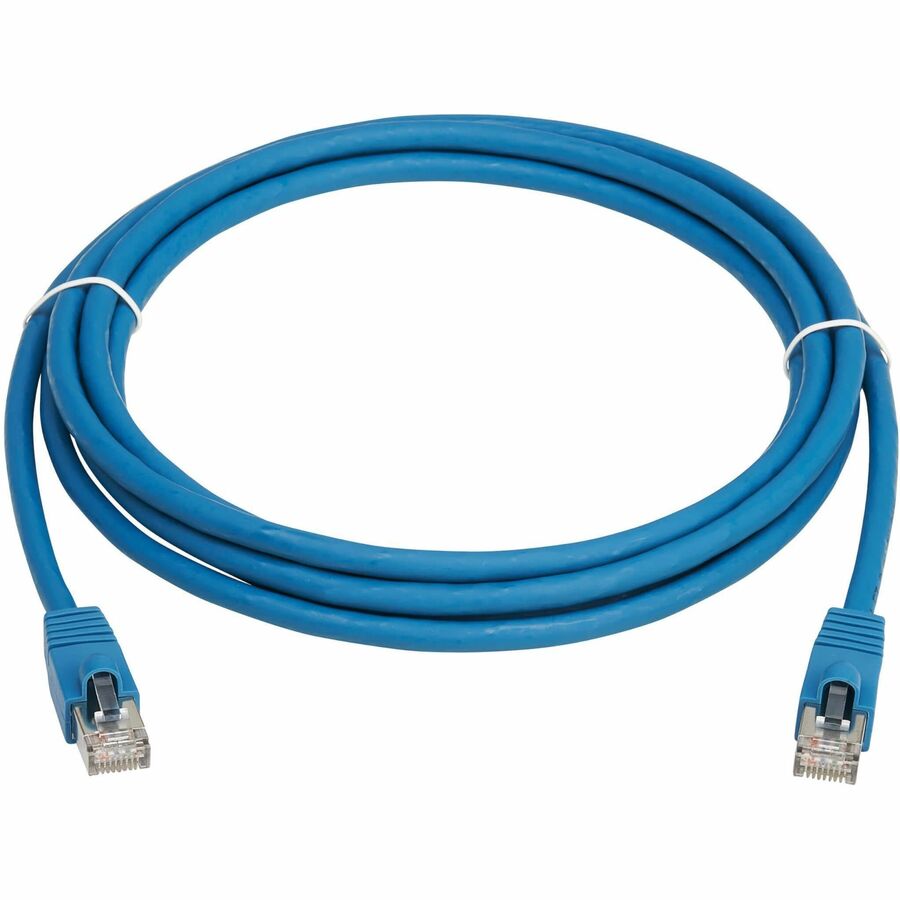 Tripp Lite Cat8 40G Snagless SSTP Ethernet Cable (RJ45 M/M), PoE, LSZH, Blue, 4 m (13.1