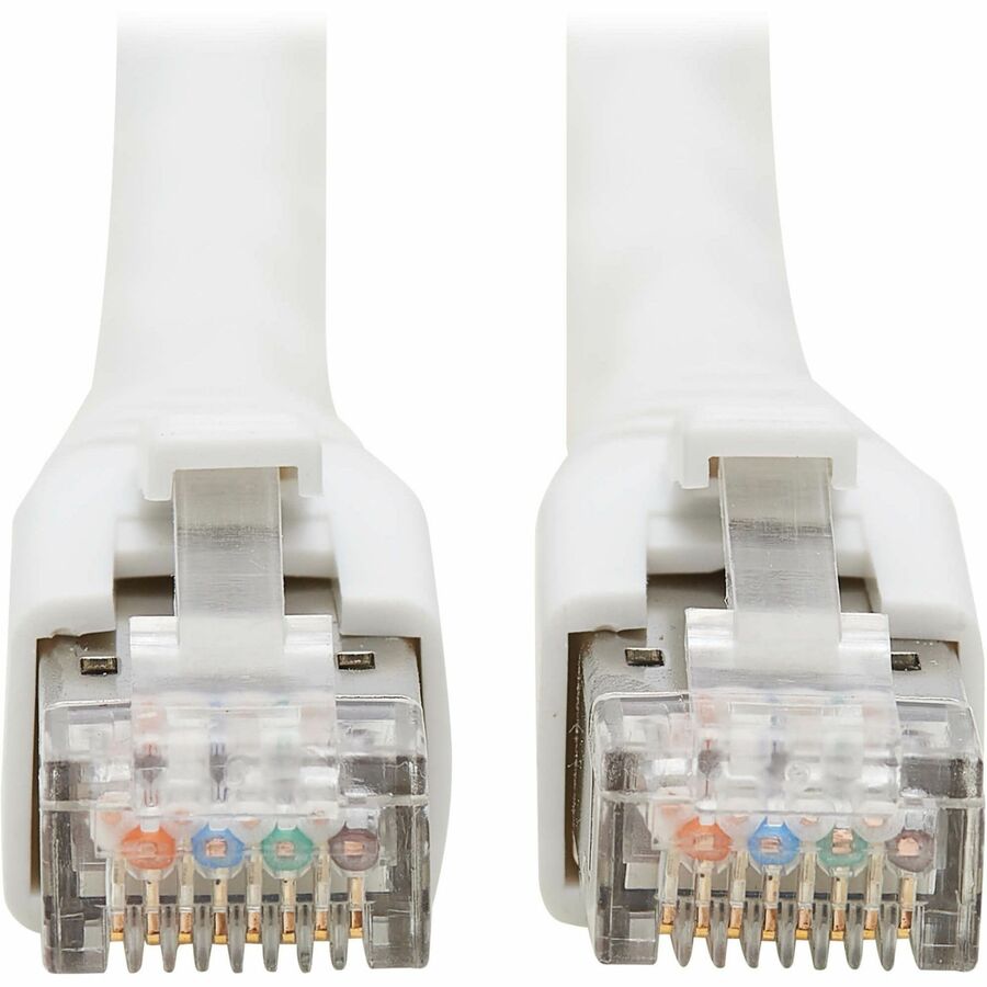 Tripp Lite Cat8 40G Snagless SSTP Ethernet Cable (RJ45 M/M), PoE, White, 2 ft. (0.6 m) -
