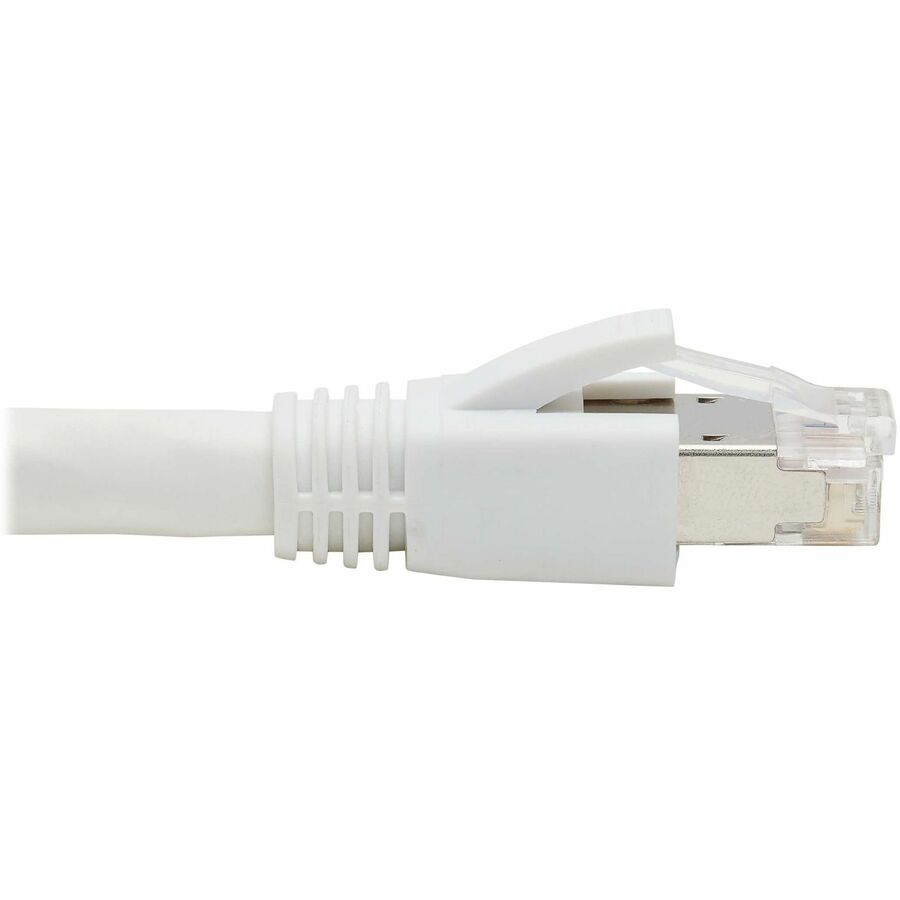 Tripp Lite Cat8 40G Snagless SSTP Ethernet Cable (RJ45 M/M), PoE, White, 3 ft. (0.9 m) -