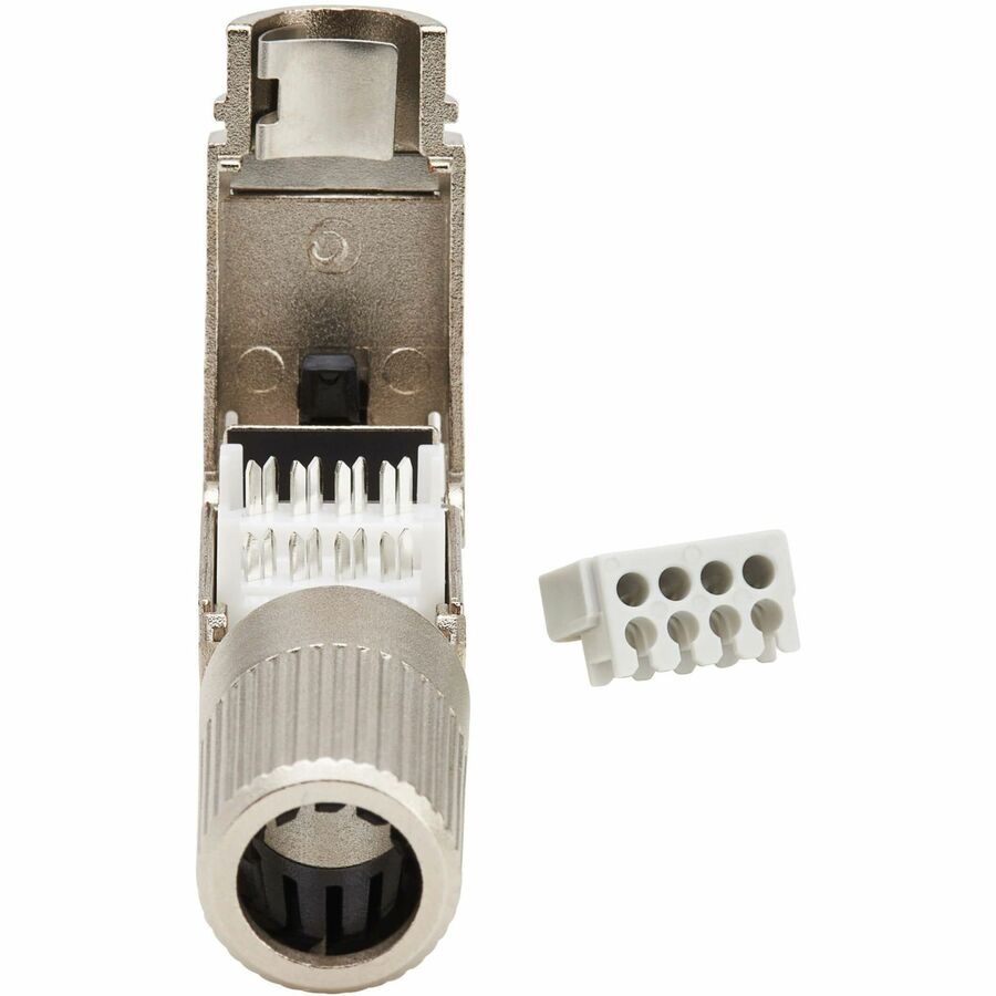 Tripp Lite Cat8 STP Class 1 Field-Termination Plug, 568A/568B, TAA - 1 x RJ-45 Network