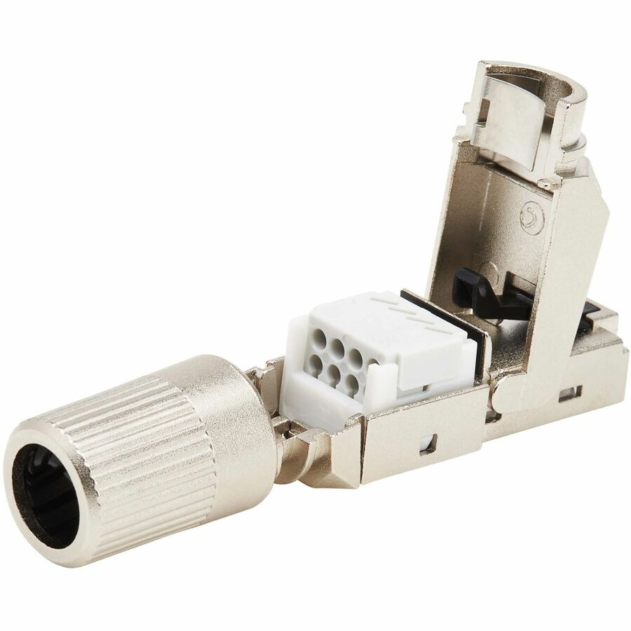 Tripp Lite Cat8 STP Class 1 Field-Termination Plug, 568A/568B, TAA - 1 x RJ-45 Network