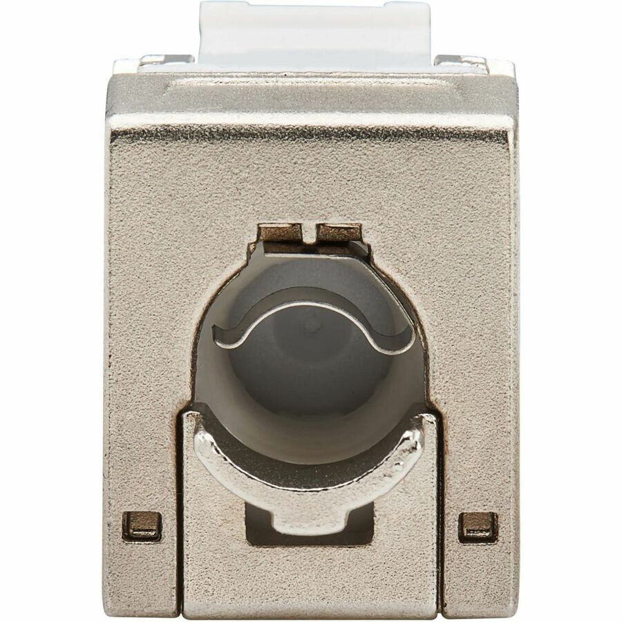 Tripp Lite Cat8 STP Shielded Tool-Free Keystone Jack, 568A/568B, TAA - 1 x RJ-45 Keystone