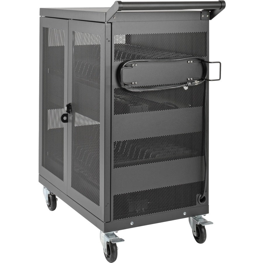 Tripp Lite Csc32Ac Portable Device Management Cart/Cabinet Black