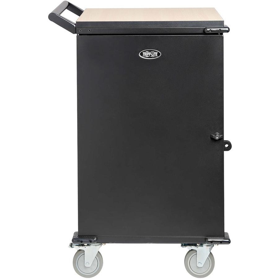 Tripp Lite Cscstorage1 Locking Storage Cart For Mobile Devices And Av Equipment - Black