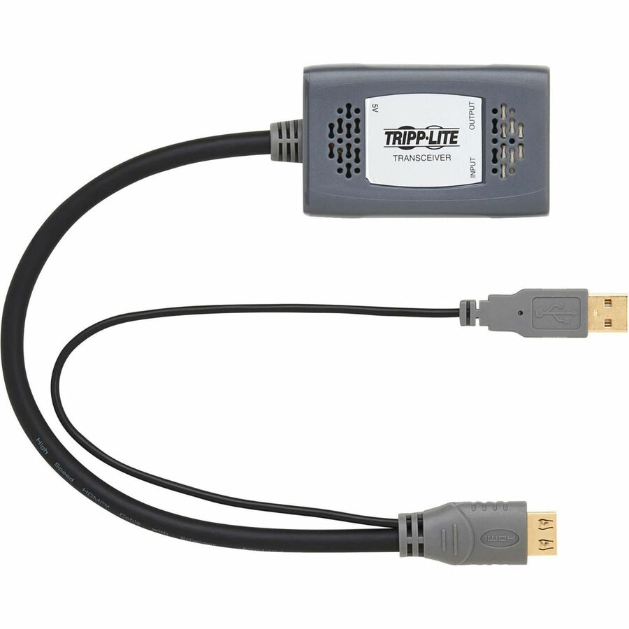 Tripp Lite DisplayPort over Cat6 Pigtail Receiver with Repeater, 4K 60 Hz, 4:4:4,