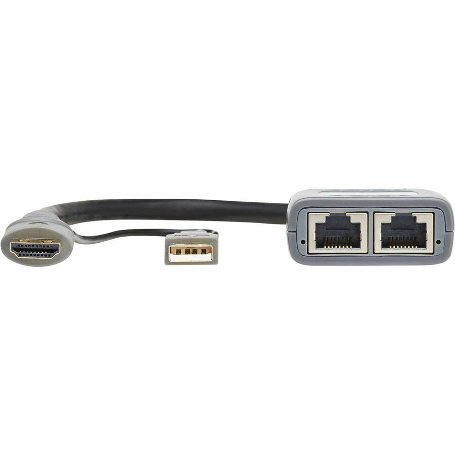 Tripp Lite DisplayPort over Cat6 Pigtail Receiver with Repeater, 4K 60 Hz, 4:4:4,