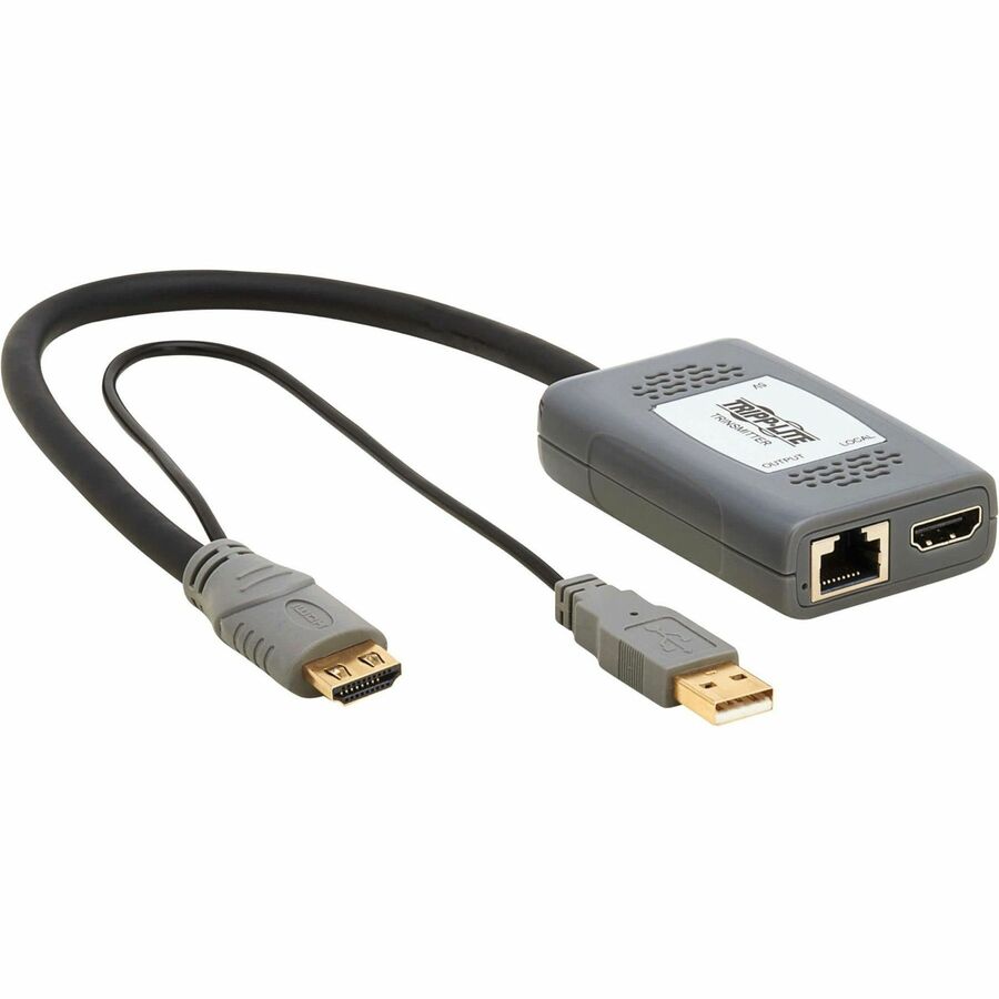 Tripp Lite DisplayPort over Cat6 Pigtail Receiver with Repeater, 4K 60 Hz, 4:4:4,