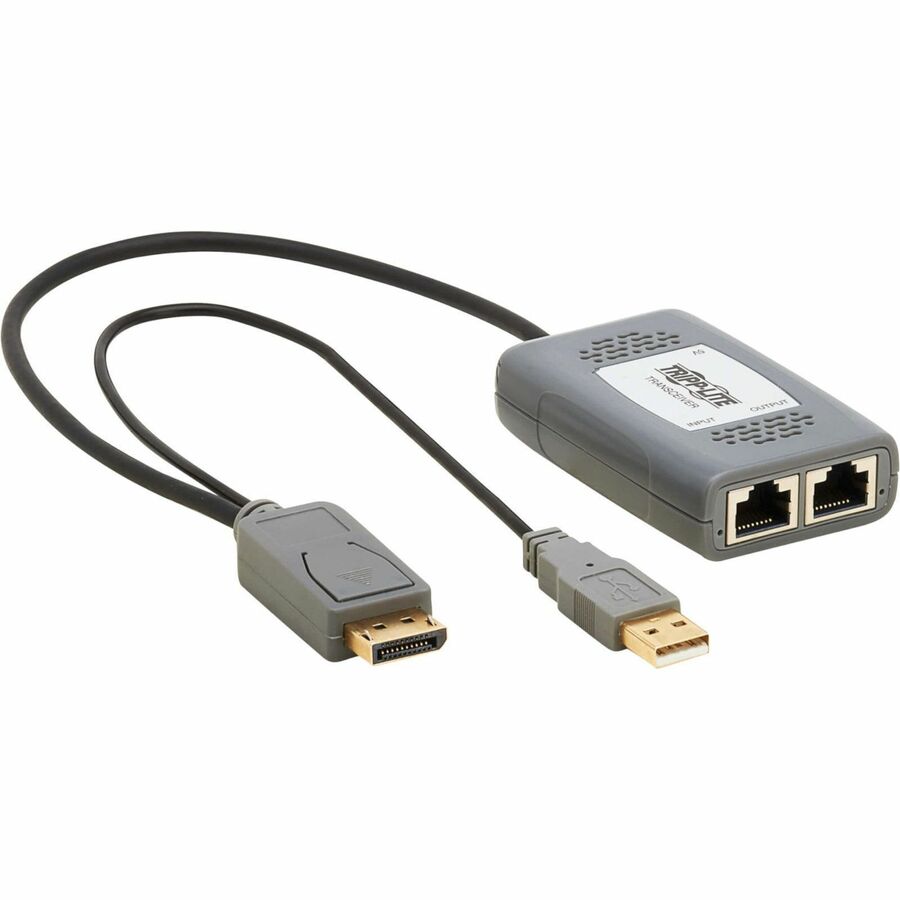 Tripp Lite DisplayPort over Cat6 Pigtail Receiver with Repeater, 4K 60 Hz, 4:4:4,