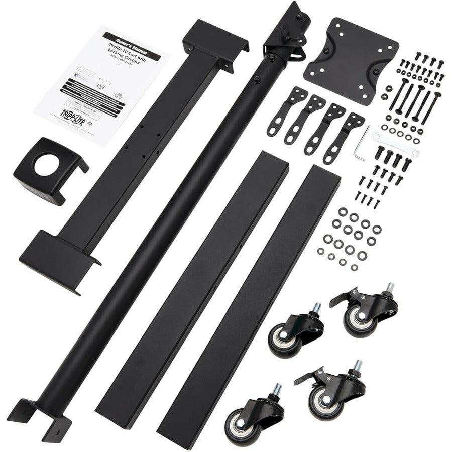 Tripp Lite Dmc1342S Mobile Tv Stand - Height Adjustable, 13” To 42” Tvs And Monitors, Locking Casters, Black