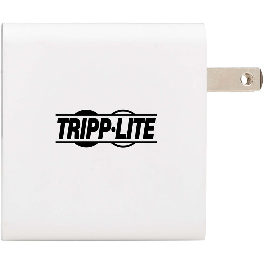 Tripp Lite Dual-Port Compact USB-C Wall Charger - GaN Technology 70W PD Charging (50W+20W