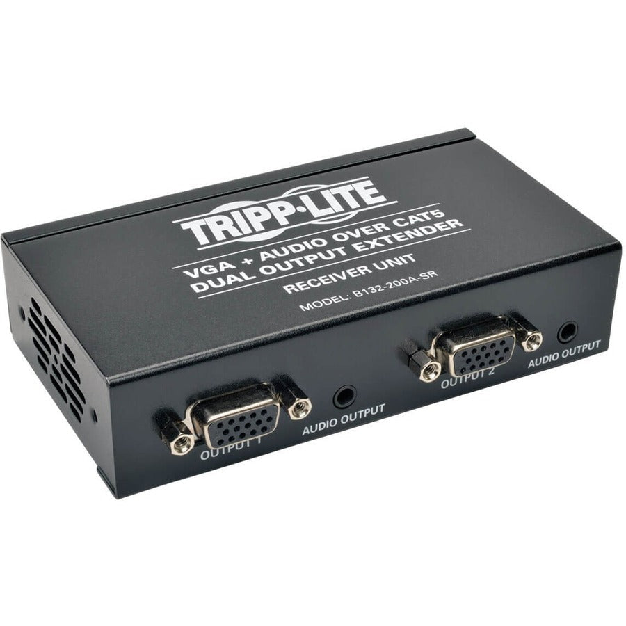 Tripp Lite Dual VGA with Audio over Cat5/Cat6 Extender Box-Style Receiver 1440x900 60 Hz U