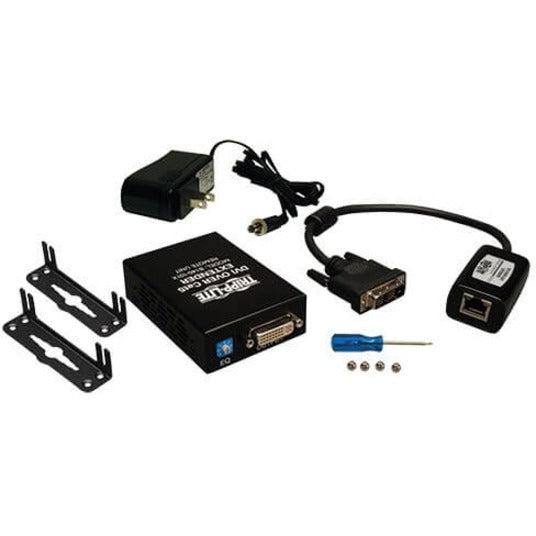 Tripp Lite Dvi Over Cat5/Cat6 Active Extender Kit, Box-Style Video Transmitter & Receiver, 1920X1080 At 60Hz, Up To 61 M (200-Ft.)