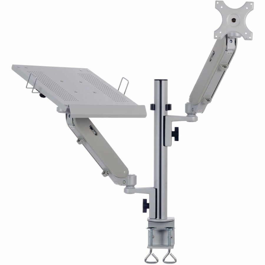 Tripp Lite Full-Motion Desktop Clamp for Laptop and 17" to 32" Monitor, Aluminum, TAA - 1