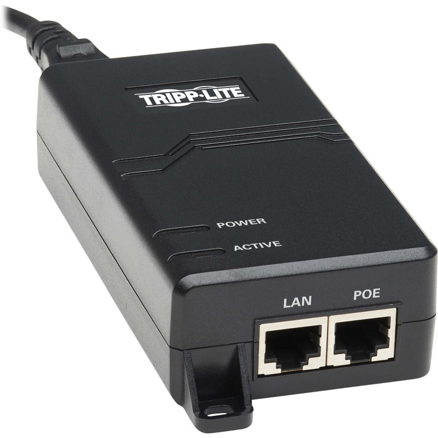 Tripp Lite Gigabit Poe+ Midspan Active Injector - Ieee 802.3At/802.3Af, 30W, 1 Port, International Plug Adapters