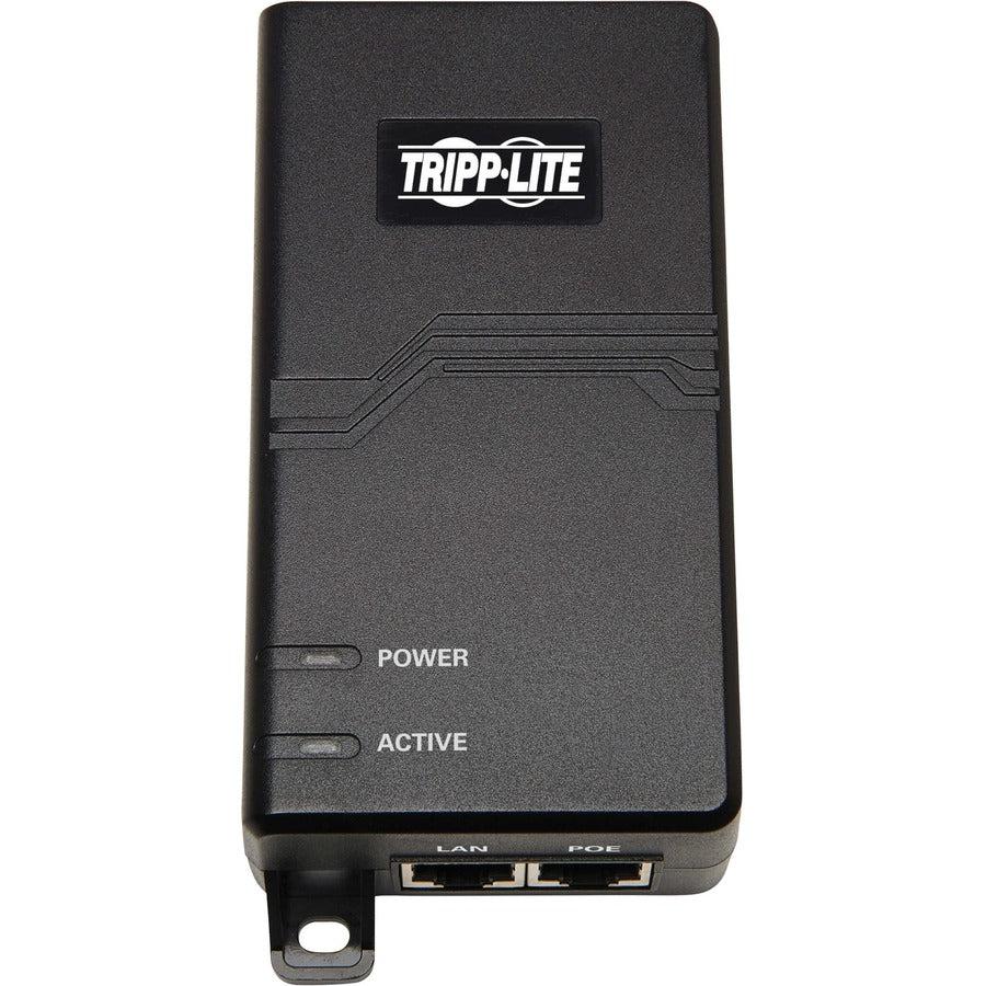Tripp Lite Gigabit Poe+ Midspan Active Injector - Ieee 802.3At/802.3Af, 30W, 1 Port, International Plug Adapters