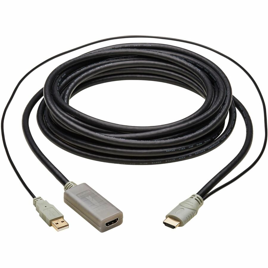 Tripp Lite HDMI Extension Cable with Active Repeater (M/F) 4K 60 Hz HDR 4:4:4 HDCP 2.2 15