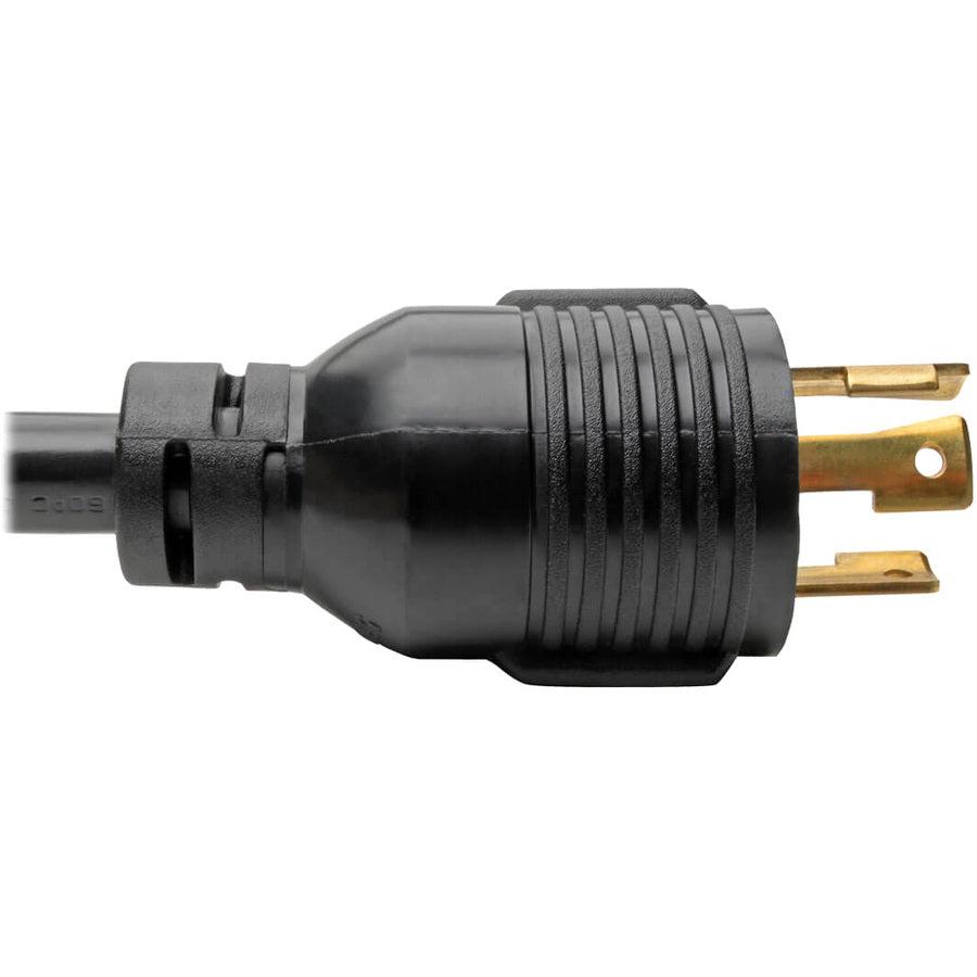 Tripp Lite Heavy-Duty Power Extension Cord Y Splitter Cable, 30A, 10Awg (Nema L6-30P To 2X Nema L6-30R), 1-Ft.