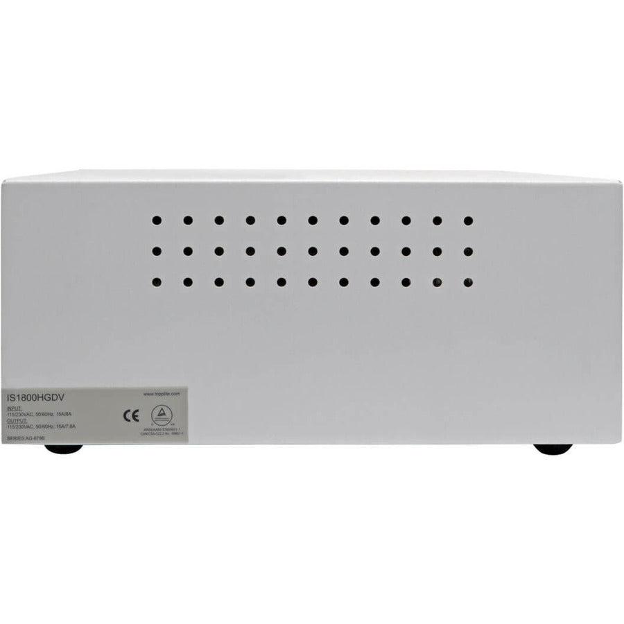 Tripp Lite Is1800Hgdv Isolator Series Dual-Voltage 115/230V 1800W 60601-1 Medical-Grade Isolation Transformer, C20 Inlet, 8 C13 Outlets