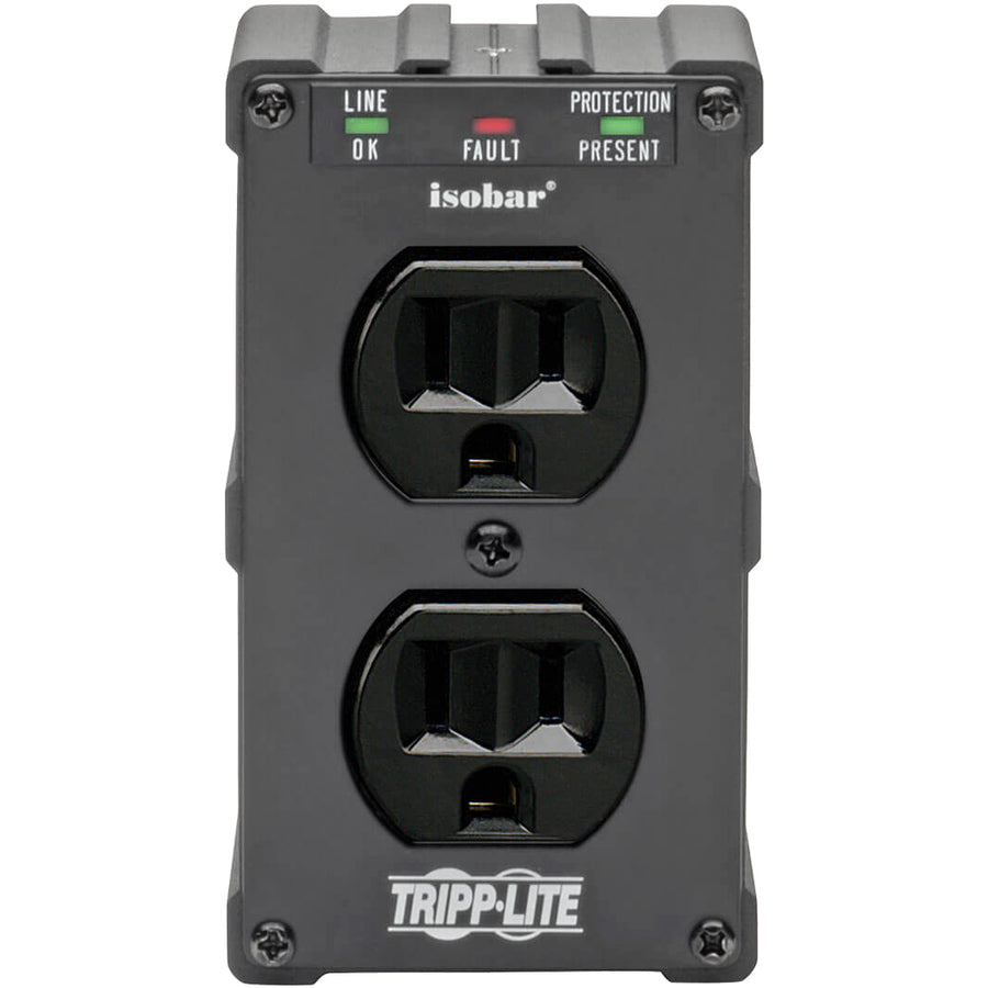 Tripp Lite Isobar Surge Protector Wall Mount Direct Plug In 2 Out 1410 Joul