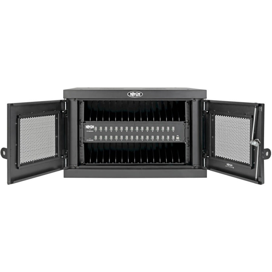 Tripp Lite Locking Cell Phone Charging Station For 32 Devices – Usb, With Sync For Smartphones