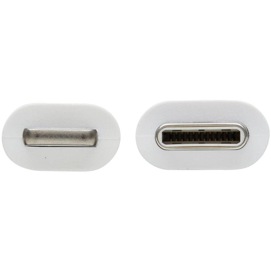 Tripp Lite M102-01M-Wh Usb-C To Lightning Sync/Charge Cable (M/M), Mfi Certified, White, 1 M (3.3 Ft.)
