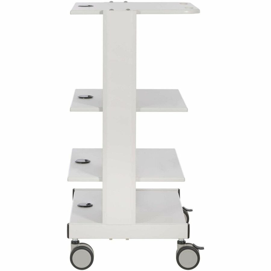 Tripp Lite Mobile Workstation with Adjustable Shelves, Locking Casters, TAA - 4 Shelf -
