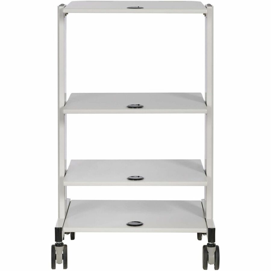 Tripp Lite Mobile Workstation with Adjustable Shelves, Locking Casters, TAA - 4 Shelf -