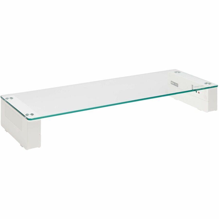 Tripp Lite Monitor Riser for Desk - Height Adjustable Glass Top USB and Audio Ports - 44 l
