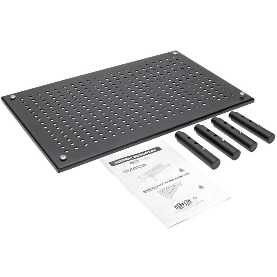 Tripp Lite Mr1812M Monitor Riser For Desk, 18 X 11 In. - Height Adjustable, Metal, Black
