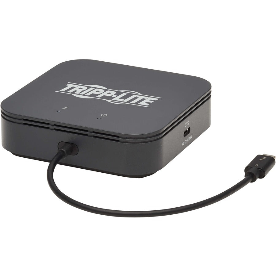 Tripp Lite Mtb3-Dock-04 Thunderbolt 3 Dual Monitor Docking Station - 8K/30Hz Displayport, 4K/60Hz Hdmi, Usb 3.1 Gen 2, Gbe, 60W Pd Charging - Black