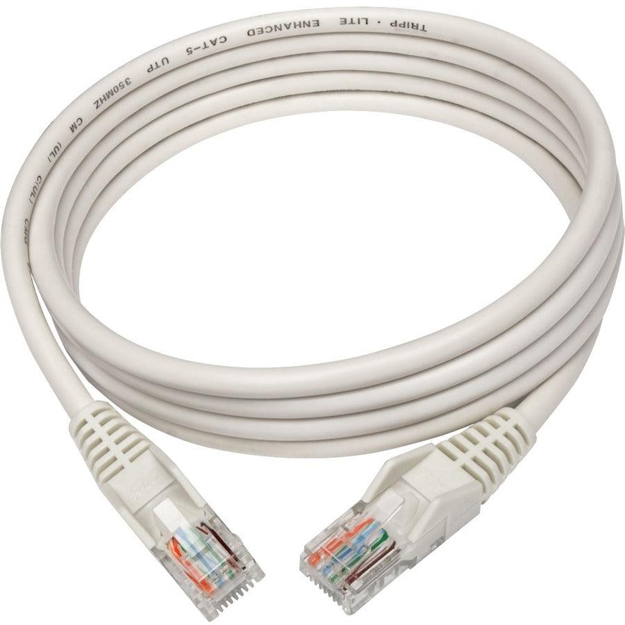 Tripp Lite N001-005-Wh Cat5E 350 Mhz Snagless Molded (Utp) Ethernet Cable (Rj45 M/M) - White, 5 Ft. (1.52 M)