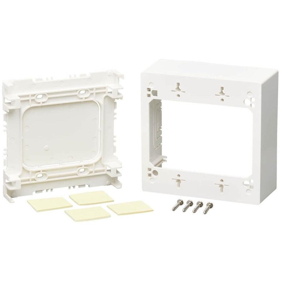 Tripp Lite N080-Smb2-Wh Double-Gang Surface-Mount Back Box, White, Taa