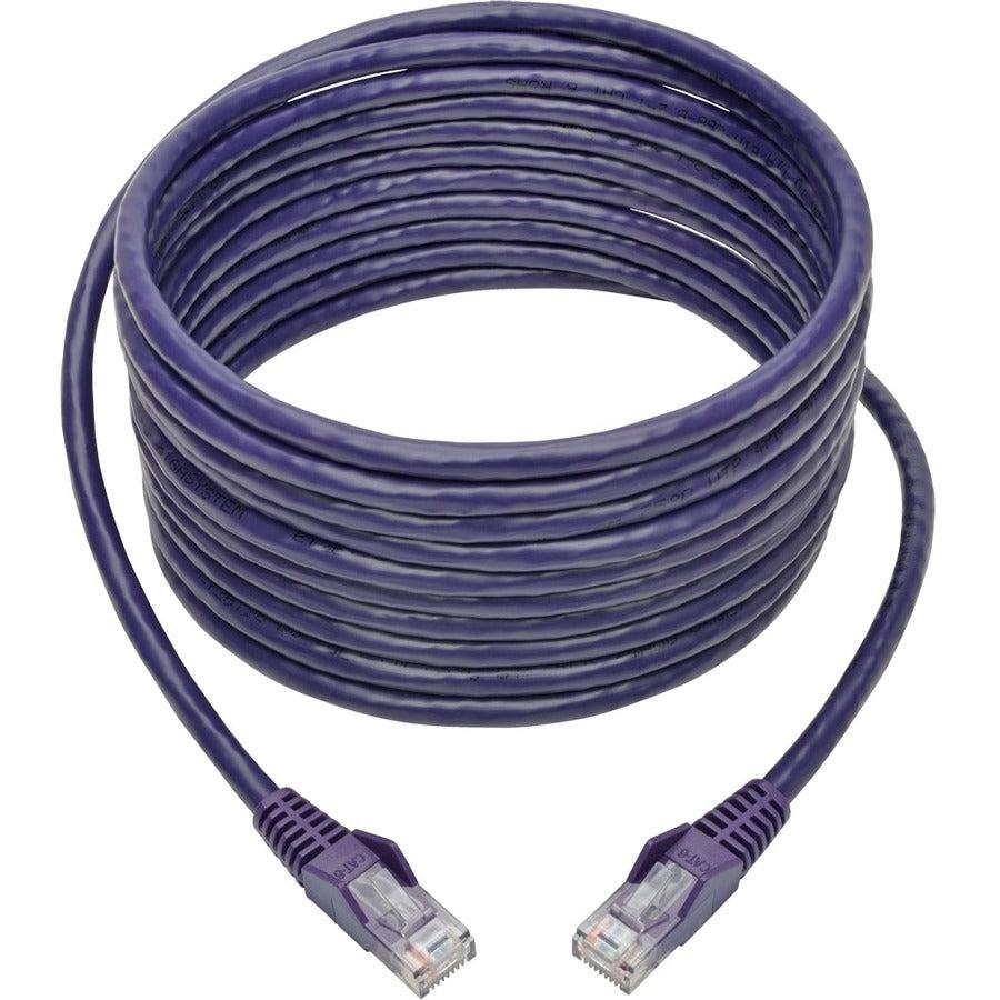 Tripp Lite N201-015-Pu Cat6 Gigabit Snagless Molded (Utp) Ethernet Cable (Rj45 M/M), Purple, 15 Ft. (4.57 M)