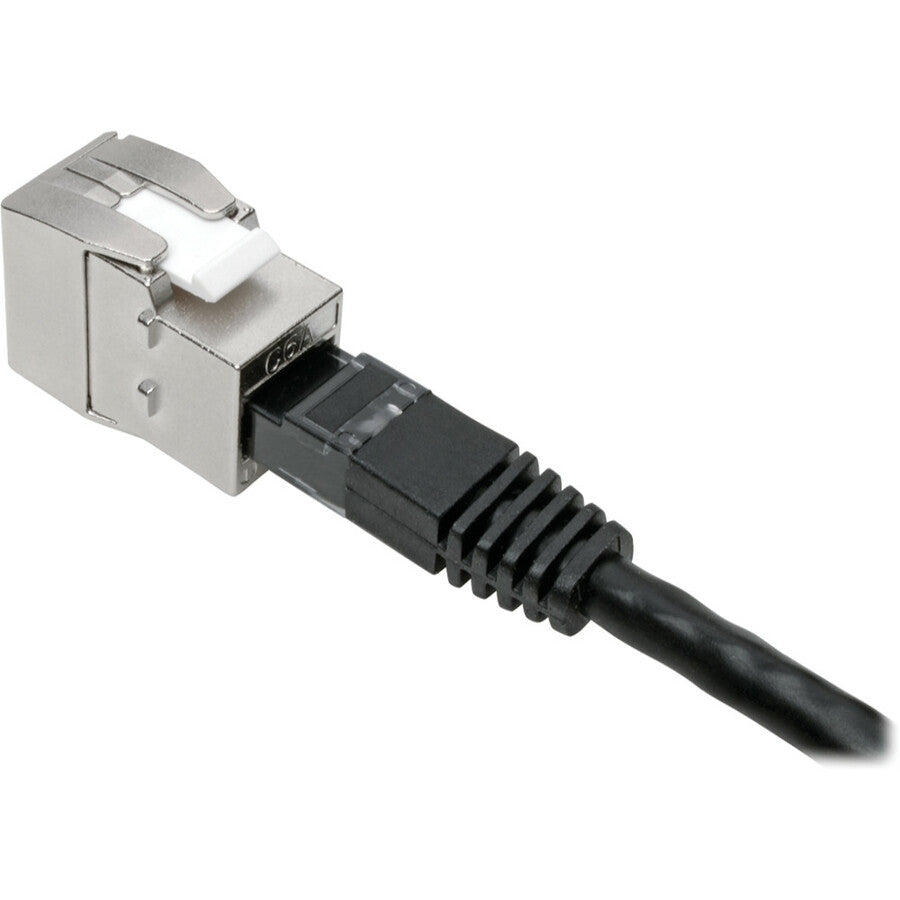 Tripp Lite N238-001-Sh-Tf Keystone Jack Cat6A/Cat6/Cat5E, Rj45, Shielded, Dust Cap - Toolless, Poe/Poe+ Compliant, Taa