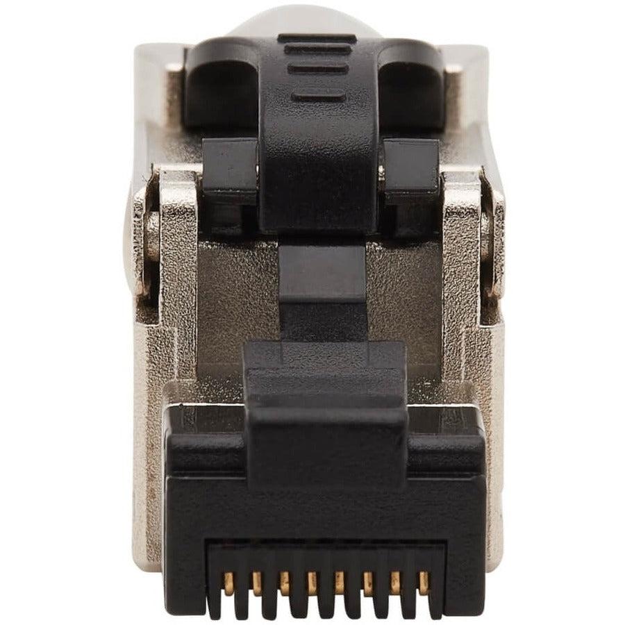 Tripp Lite N238-P01-Mptl-A Cat6A Rj45 Plug - Mptl, Shielded, 100W High-Power Poe & Poe++, Zinc Die-Cast, Black, Taa
