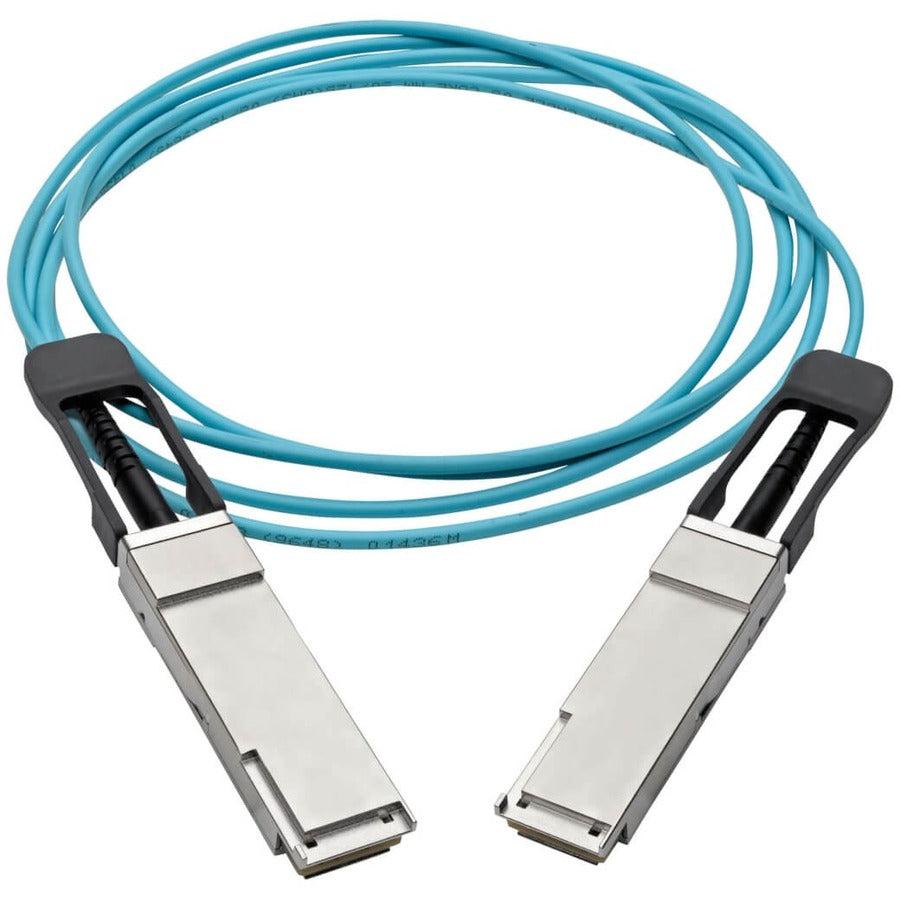 Tripp Lite N28F-02M-Aq Qsfp+ To Qsfp+ Active Optical Cable - 40Gb, Aoc, M/M, Aqua, 2M (6.56 Ft.)