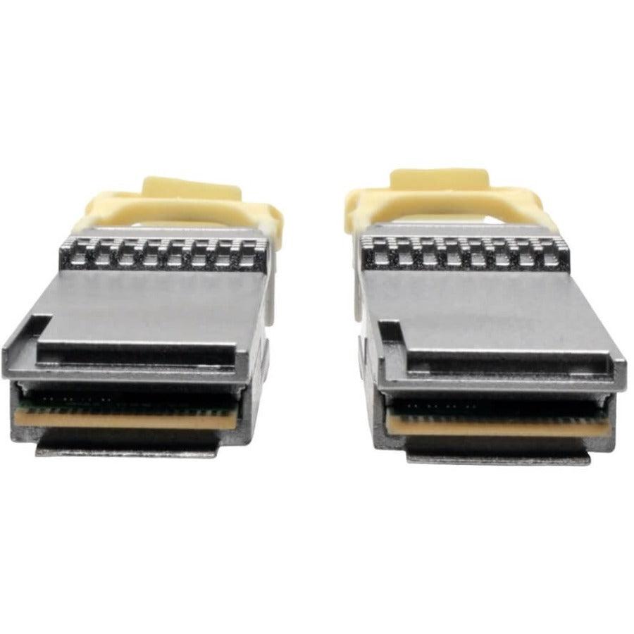 Tripp Lite N28H-02M-Aq Qsfp28 To Qsfp28 Active Optical Cable - 100Gbe, Aoc, M/M, Aqua, 2M (6.56 Ft.)