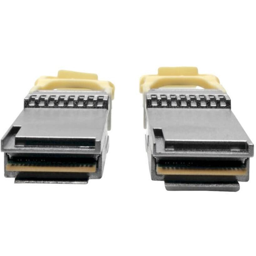Tripp Lite N28H-05M-Aq Qsfp28 To Qsfp28 Active Optical Cable - 100Gbe, Aoc, M/M, Aqua, 5M (16.4 Ft.)