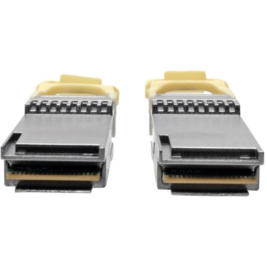 Tripp Lite N28H-20M-Aq Qsfp28 To Qsfp28 Active Optical Cable - 100Gbe, Aoc, M/M, Aqua, 20M (65.61 Ft.)