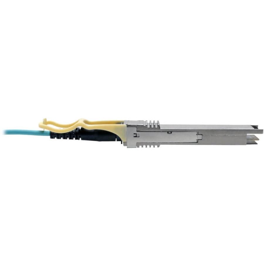 Tripp Lite N28H-30M-Aq Qsfp28 To Qsfp28 Active Optical Cable - 100Gbe, Aoc, M/M, Aqua, 30M (98.42 Ft.)
