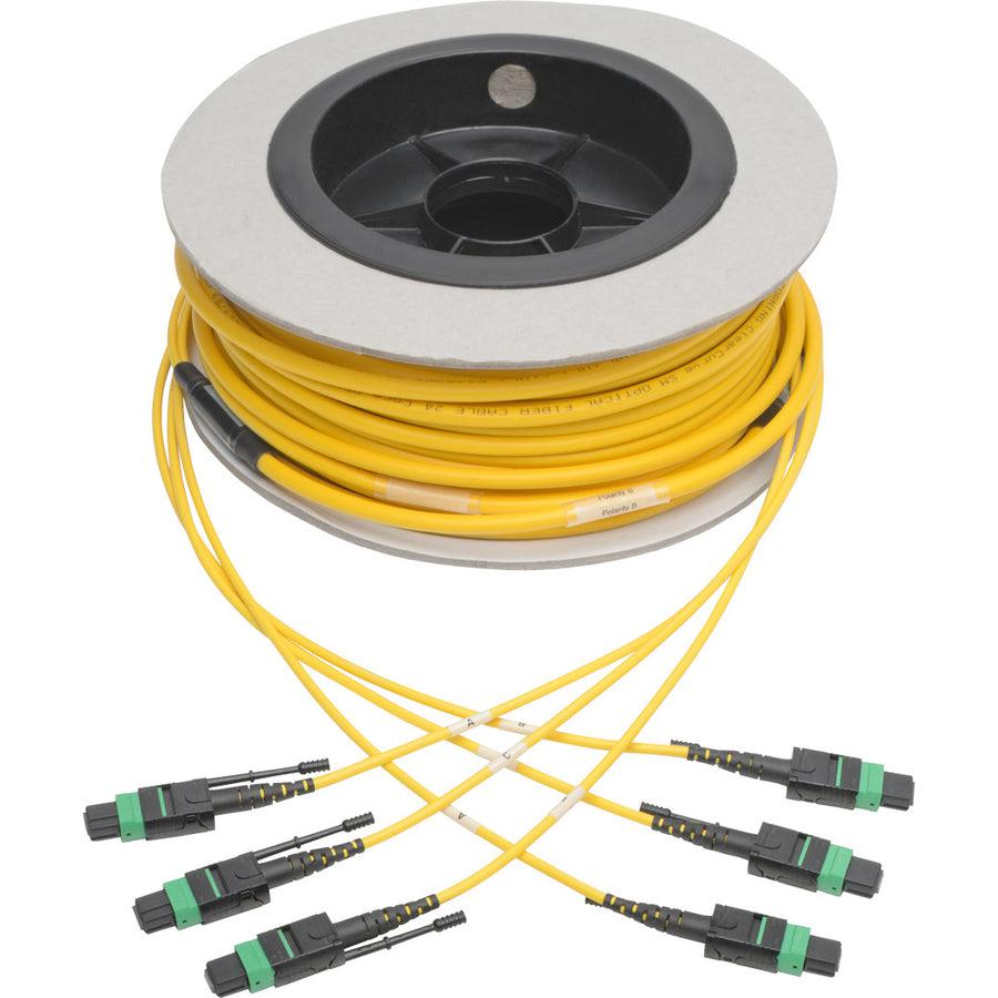Tripp Lite N392-38M-3X8-Ap Mtp/Mpo (Apc) Singlemode Slim Trunk Cable, 24-Strand, 40/100 Gbe, 40/100Gbase-Plr4, Plenum, 6Mm Dual Jacket, 38 M (124 Ft.)