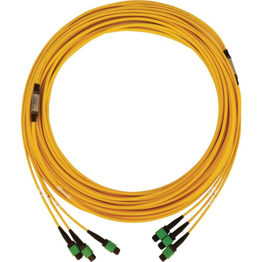 Tripp Lite N392B-15M-3X8Ap 40/100G Singlemode 9/125 Os2 Fiber Optic Cable (3X8F Mtp/Mpo-Apc F/F), Lszh, Yellow, 15 M (49 Ft.)