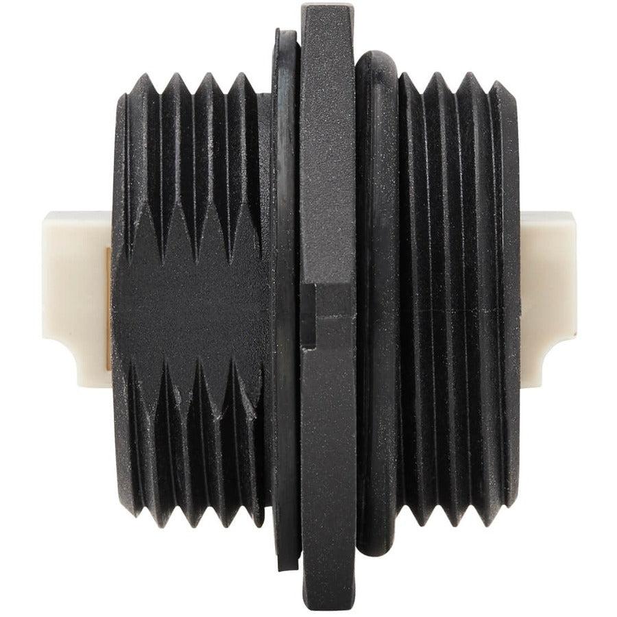 Tripp Lite N455-Bc01-Ind Rigid Industrial Ip68 Duplex Multimode Fiber Coupler (Lc/Lc) With Dust Cap, 10G Ethernet