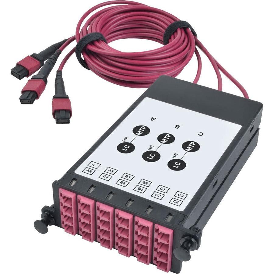 Tripp Lite N482-3M8L12-B 40/100Gb Om4 Fiber Breakout Cassette With Built-In Mtp Cables, 40Gb To 4