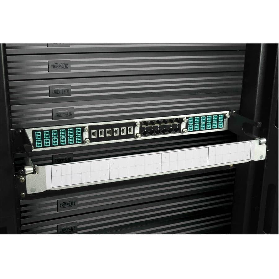 Tripp Lite N484-1M24-Lc12 100Gb/120Gb To10Gb Breakout Cassette, 24-Fiber Om4 Mtp/Mpo ( Male With Pins ) To ( X12 ) Lc Duplex